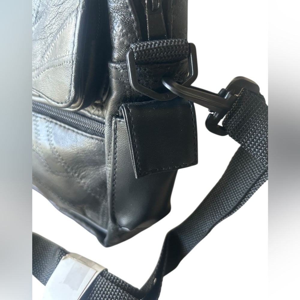 Lambskin English Leather Patchwork Crossbody Bag … - image 7